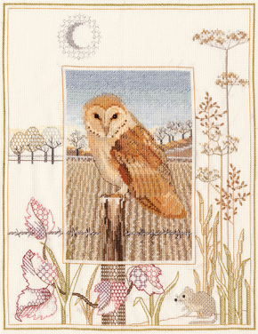 Borduurpakket Wildlife - Barn Owl - Bothy Threads