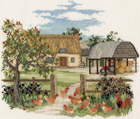 Borduurpakket Countryside - Appletree Farm - Derwentwater Designs