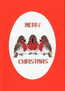Cross stitch kit Christmas Card - Robin Trio - Bothy Threads