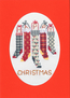 Cross stitch kit Christmas Card - Christmas Stockings - Derwentwater Designs