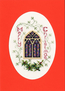 Cross stitch kit Christmas Card - Stained Glass Window  - Bothy Threads