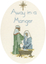 Cross stitch kit Christmas Card - Away In A Manger  - Derwentwater Designs