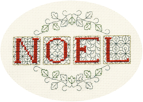 Cross stitch kit Christmas Card - Noel  - Bothy Threads