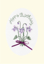 Cross stitch kit Greeting Card - Violets - Bothy Threads