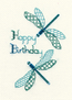 Borduurpakket Greeting Card - Dragonfly  - Derwentwater Designs