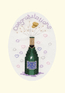 Cross stitch kit Greeting Card - Champagne  - Bothy Threads