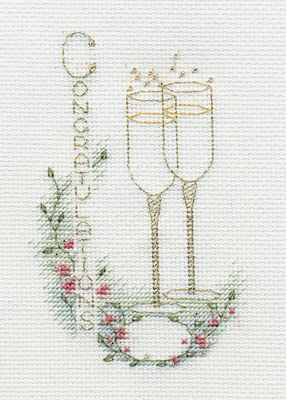 Borduurpakket Greeting Card - Congratulations  - Bothy Threads