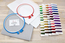 Beginnersbox, incl. stof, garen en 2 borduurringen - Luca-S