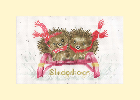 Cross stitch kit Hannah Dale - Sledgehogs - Bothy Threads