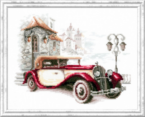 Cross stitch kit Retro Buick - Magic Needle