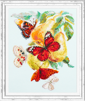 Borduurpakket Butterflies and Pears - Magic Needle