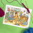 Cross stitch kit Wendy Brown - Knit And Natter - Bothy Threads