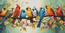 Cross stitch kit The Song of the Birds - Luca-S