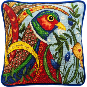 Petit Point borduurpakket Linda Hoskin - Pheasant - Bothy Threads