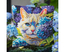 Cushion cross stitch kit Cat in Hydrangeas - Collection d'Art