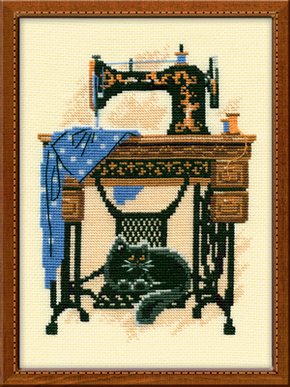 Borduurpakket The Sewing Machine - RIOLIS