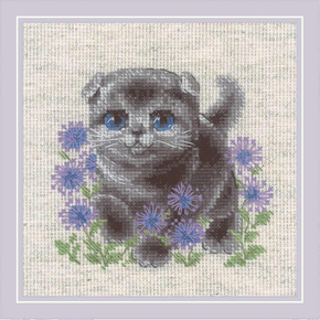 Borduurpakket Lop-eared Kitten - RIOLIS