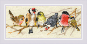 Borduurpakket Birds on the Branch - RIOLIS