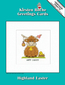 Cross stitch kit Highland Card - Easter - Heritage Crafts