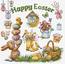 Cross stitch kit Happy Easter - Luca-S