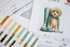 Cross stitch kit For a Walk - Luca-S