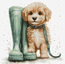 Cross stitch kit For a Walk - Luca-S