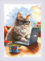 Borduurpakket Writer of Meowmoirs - RIOLIS