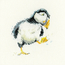 Borduurpakket Pickle The Puffin - Heritage Crafts