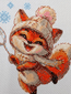 Cross stitch kit Playful Fox - Aine